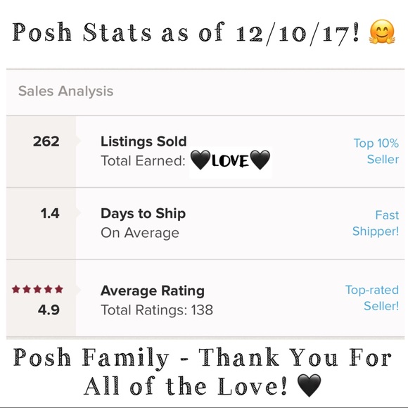 Thank you, Poshers! 🤗🖤 - Picture 6 of 8